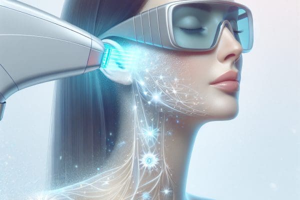 Depilacja laserowa a wypadanie włosów poza miejscem zabiegu.